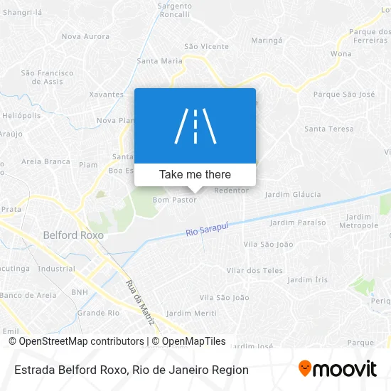 Estrada Belford Roxo map