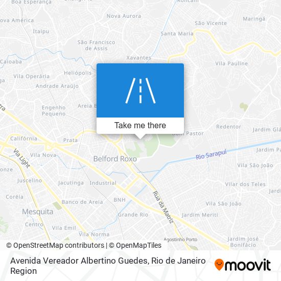 Mapa Avenida Vereador Albertino Guedes