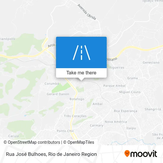 Rua José Bulhoes map