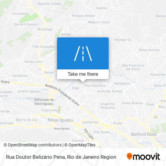 Rua Doutor Belizário Pena map