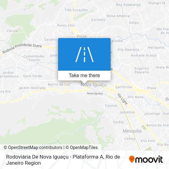 Rodoviária De Nova Iguaçu - Plataforma A map