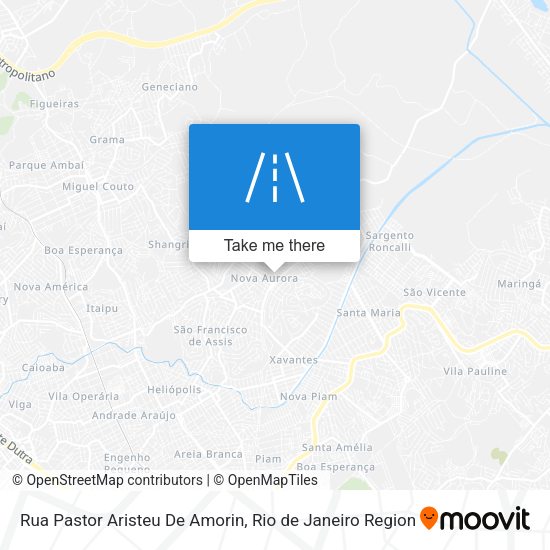 Rua Pastor Aristeu De Amorin map