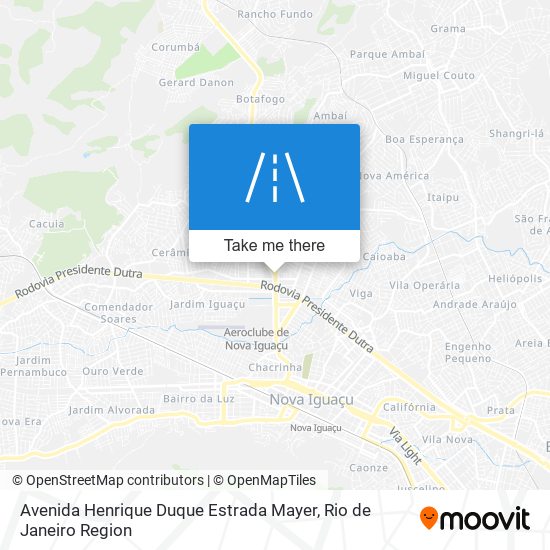 Mapa Avenida Henrique Duque Estrada Mayer