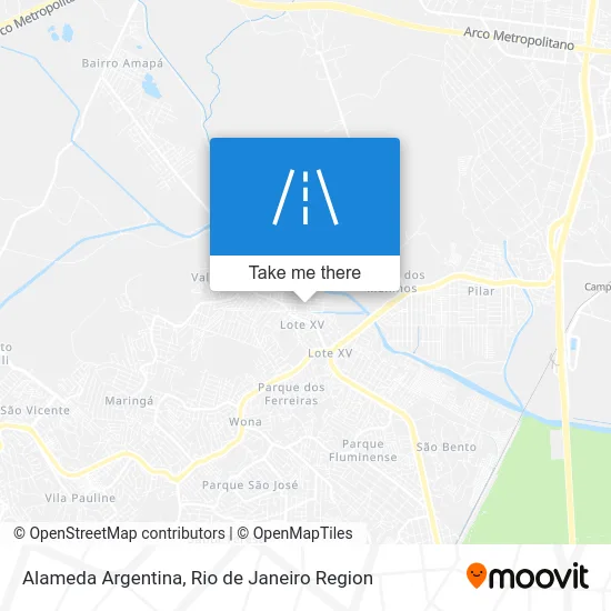 Alameda Argentina map