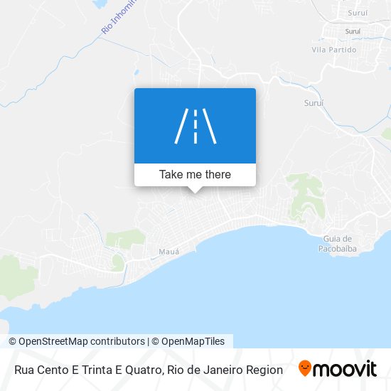 Mapa Rua Cento E Trinta E Quatro