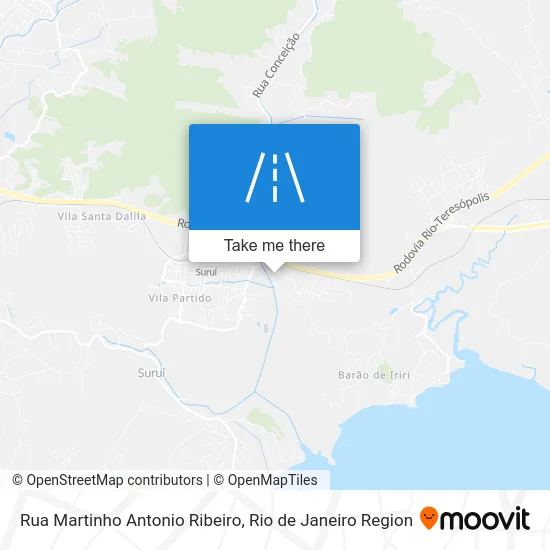 Rua Martinho Antonio Ribeiro map