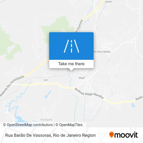 Rua Barão De Vassoras map