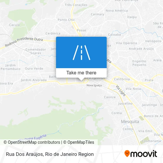 Rua Dos Araújos map