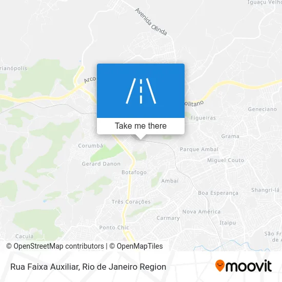 Rua Faixa Auxiliar map