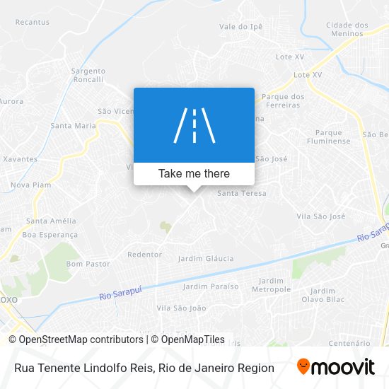 Rua Tenente Lindolfo Reis map