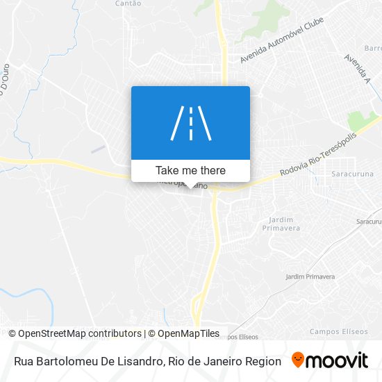 Rua Bartolomeu De Lisandro map