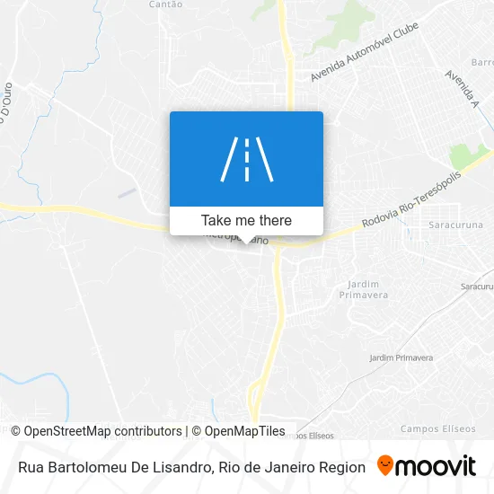 Rua Bartolomeu De Lisandro map