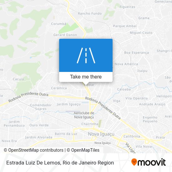 Estrada Luiz De Lemos map