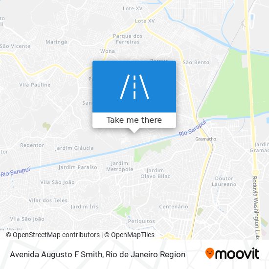 Mapa Avenida Augusto F Smith