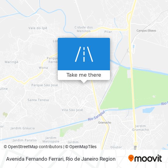 Mapa Avenida Fernando Ferrari