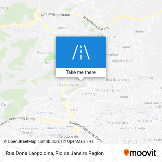 Rua Dona Leopoldina map