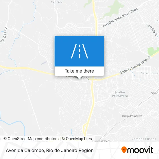 Avenida Calombe map