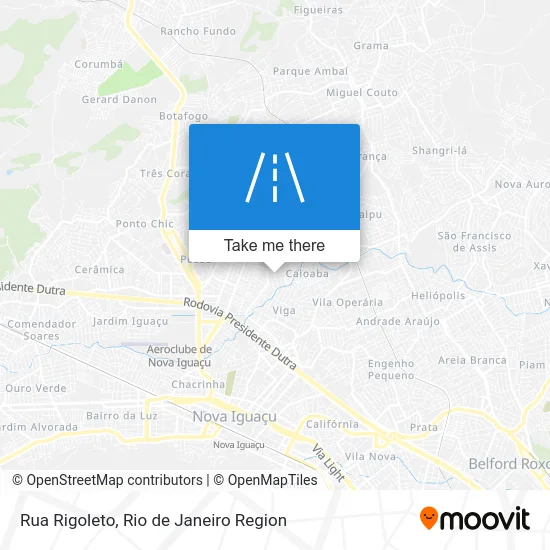Rua Rigoleto map