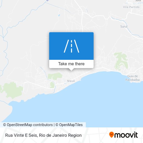 Rua Vinte E Seis map