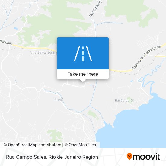 Rua Campo Sales map