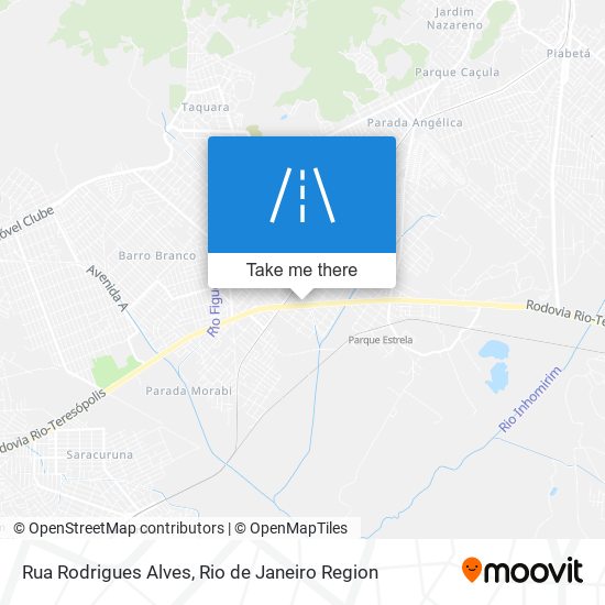 Mapa Rua Rodrigues Alves