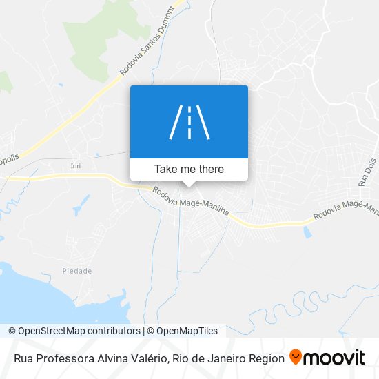 Rua Professora Alvina Valério map