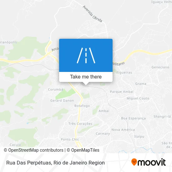 Rua Das Perpétuas map