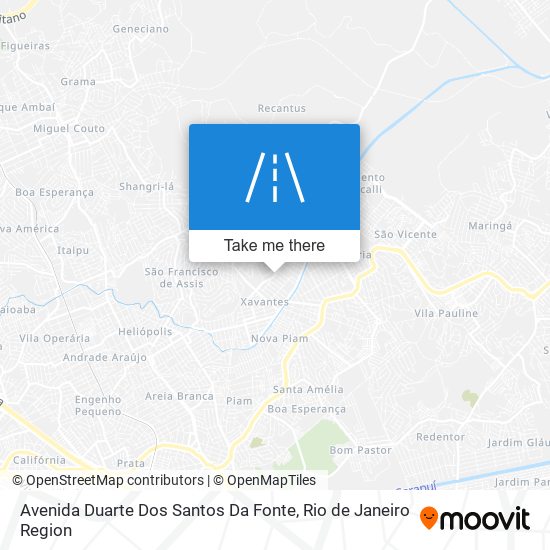 Mapa Avenida Duarte Dos Santos Da Fonte