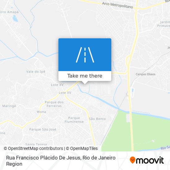 Rua Francisco Plácido De Jesus map