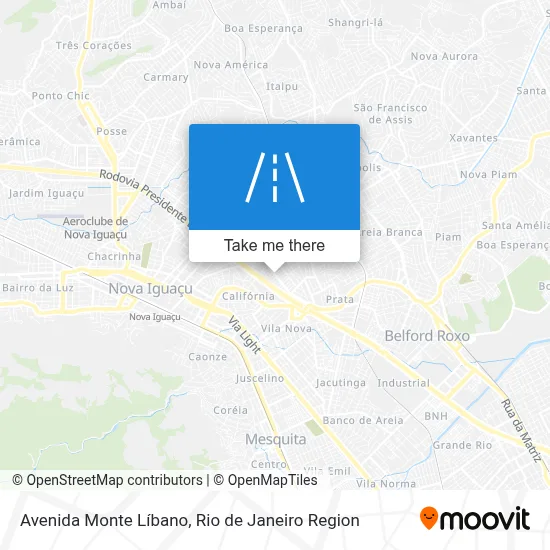 Avenida Monte Líbano map