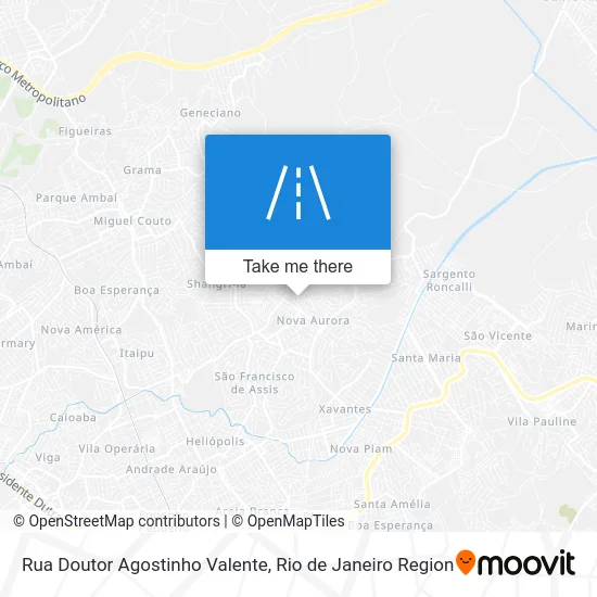 Rua Doutor Agostinho Valente map