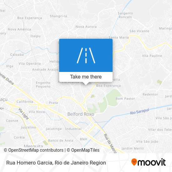 Rua Homero Garcia map