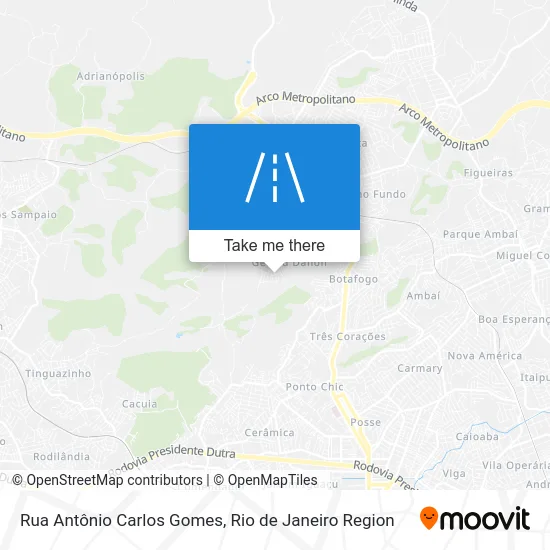 Rua Antônio Carlos Gomes map