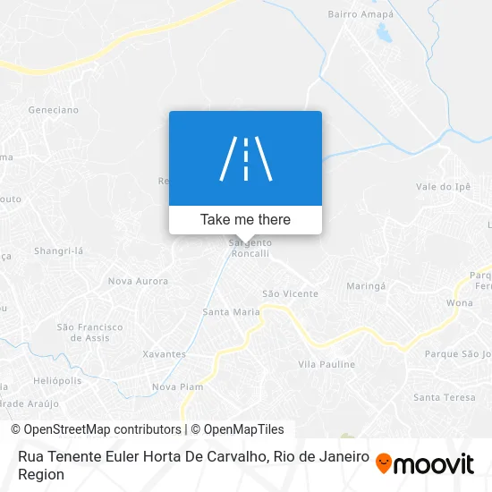 Rua Tenente Euler Horta De Carvalho map