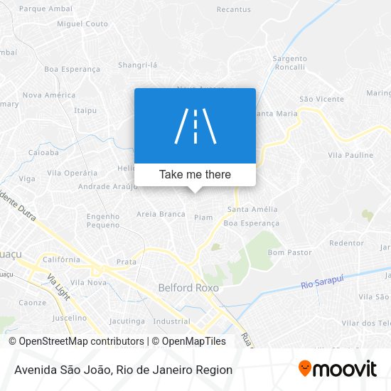 Avenida São João map
