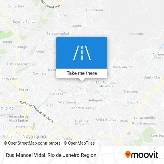 Rua Manoel Vidal map