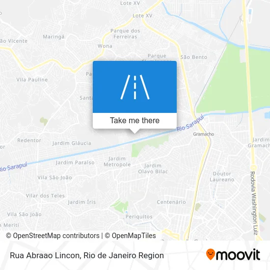 Rua Abraao Lincon map