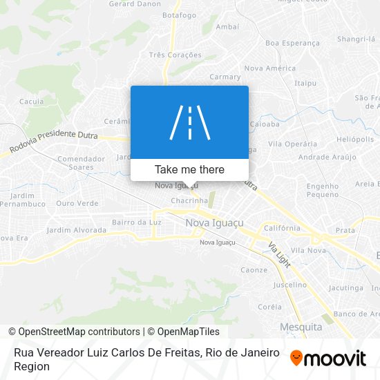Rua Vereador Luiz Carlos De Freitas map