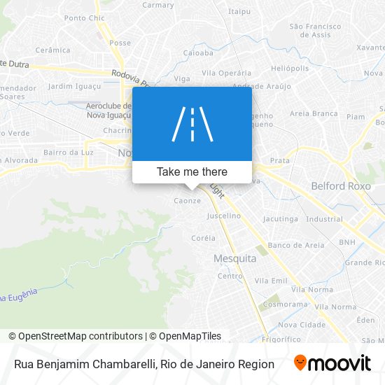 Rua Benjamim Chambarelli map