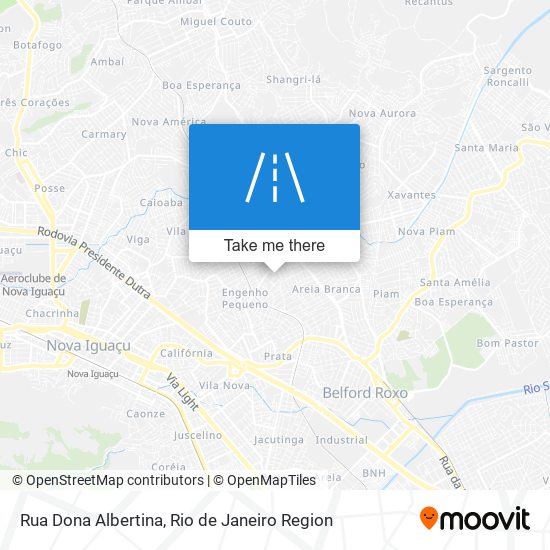 Mapa Rua Dona Albertina