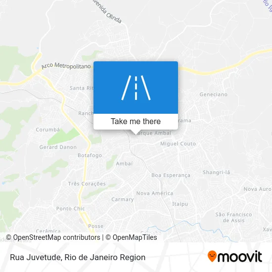 Rua Juvetude map