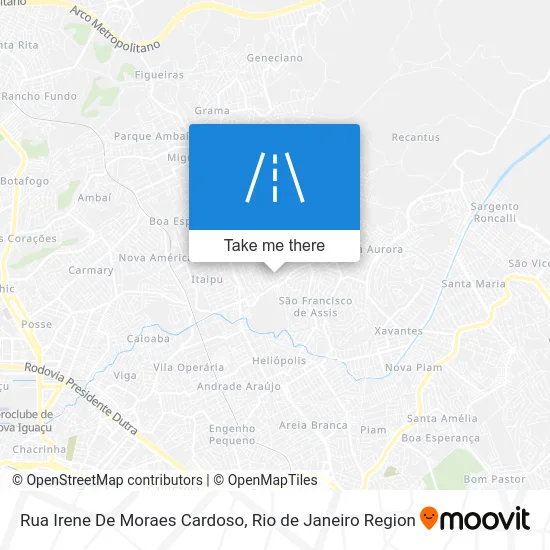 Rua Irene De Moraes Cardoso map