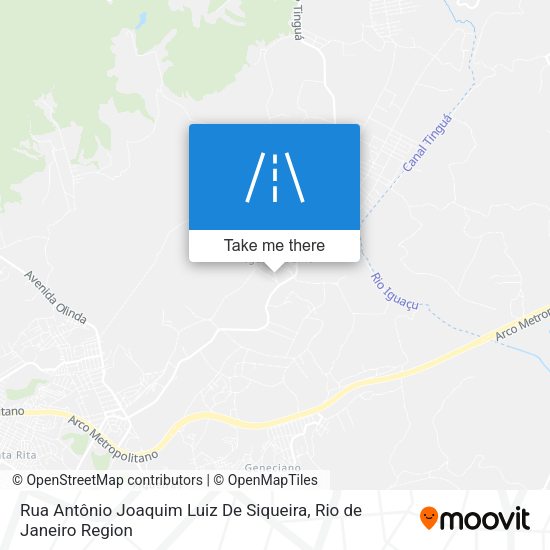 Rua Antônio Joaquim Luiz De Siqueira map