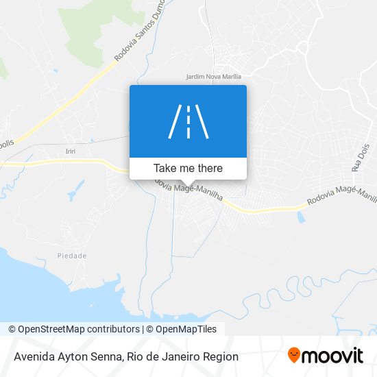 Mapa Avenida Ayton Senna