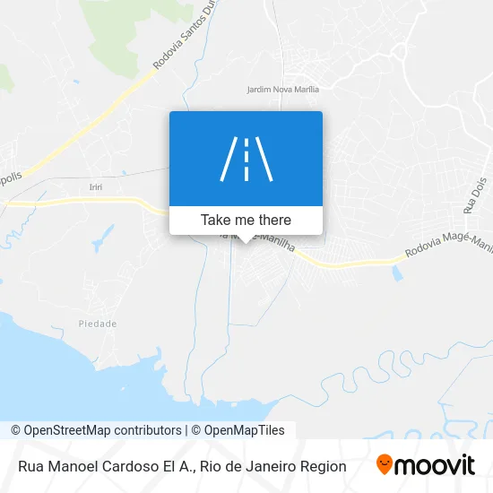 Rua Manoel Cardoso El A. map