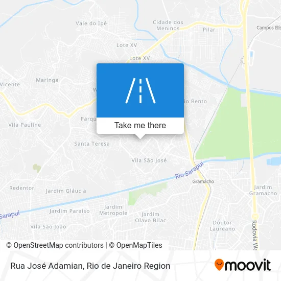 Rua José Adamian map