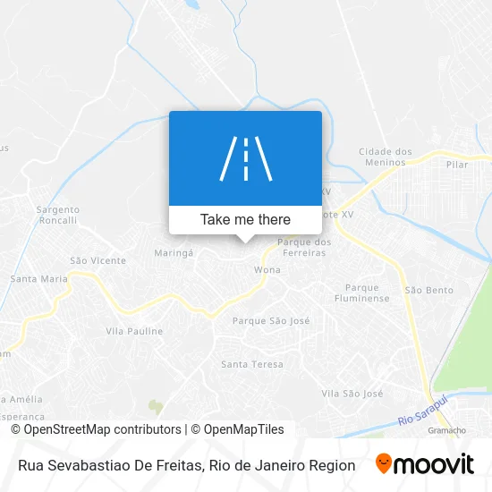 Rua Sevabastiao De Freitas map