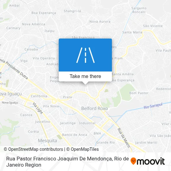 Rua Pastor Francisco Joaquim De Mendonça map