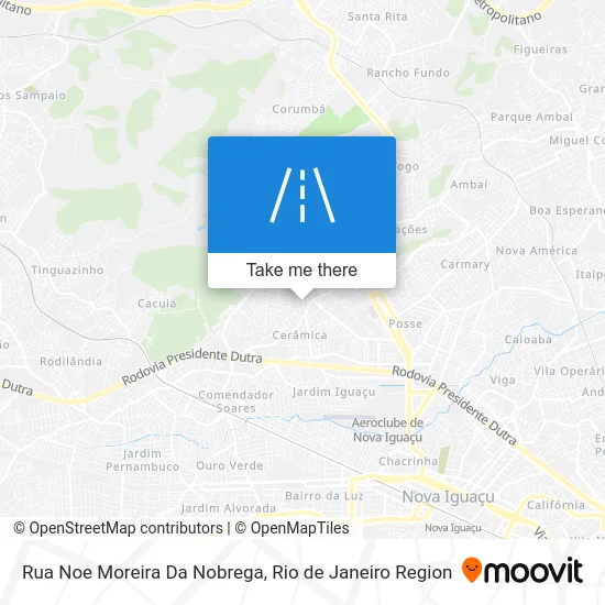 Rua Noe Moreira Da Nobrega map