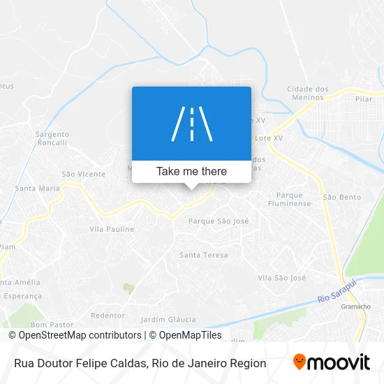 Rua Doutor Felipe Caldas map